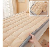 Matelas de sol japonais, matelas futon pleine grandeur, matelas de camping portable et pliable, matelas for dortoir d'étudiants, canapé-lit d'invité au sol, facile à utiliser(Beige,80x190cm/31*75*T1IN
