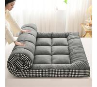 Matelas de sol japonais portable, futon enroulable et pliable pour chambre à coucher, tapis de couchage peu encombrant, coussin confortable pour usage domestique, solution idéale pour lit de voyage
