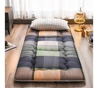 Matelas de sol japonais pour adultes - Tatami portable - Matelas de couchage épais pour sol - Lit d'invités, dortoir, camping, voiture (0,9 x 2 m, E)