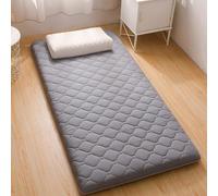 Matelas de sol japonais pour lit simple, gris, 198 x 119 x 5,8 cm - Matelas pliable à trois plis pour lit futon à roulettes King Size