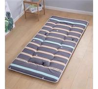 Matelas de sol japonais simple - Tapis de couchage pliable double face pour dortoir, camping, chambre d'amis, yoga, voyage, usage en toutes saisons (élan, 90 x 190 cm)