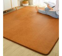 Matelas de sol japonais, tapis en rotin marron caramel chaud, construction respirante à 3 couches avec éponge à haute élasticité et fond antidérapant, tapis de camping pliable(Dark brown,120*190cm)