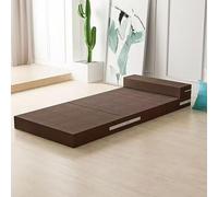 Matelas de sol pliable et enroulable avec sommier respirant, idéal pour la chambre à coucher. Ensemble matelas d'appoint pliable avec tête de lit et oreiller, housse amovible et lavable. Lit