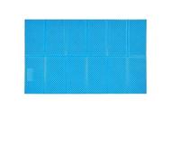 Matelas de Sol Pliables en Mousse, Matelas de Couchage Camping Pliable en Mousse I Feuille d'aluminium 1,7 cm Multicolore Plusieurs Tailles(2 Person Sky Blue)