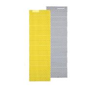 Matelas de Sol Pliables en Mousse, Tapis de Camping Pliable en Mousse I, Membrane Aluminium, résistant à l'humidité, Multicolore, 187x56x2,5 cm(Yellow)