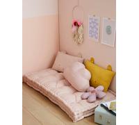 VERTBAUDET Matelas de Sol Style Futon Coton Rose Poudré 60x120 cm