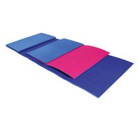 Matelas de sol YATE Textiles pliants 6 pièces bleu