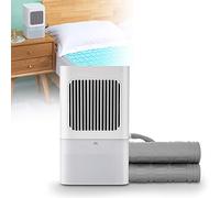 Matelas De Ventilateur De Refroidissement par Eau à 3 Vitesses du Vent pour Les Dormeurs Chauds, Tapis De Refroidisseur De Lit d'eau TéLéCommandé Chargeant 200 Kg,160×70cm