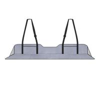 Matelas de voiture en flanelle 4 plis non gonflable, siège arrière avec sac de rangement, portable, doux, 127 x 40, 6 cm, rallonge siège arrière pour camion, pêche, camping, plage (gris), sacs b