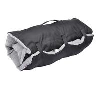 Matelas de voyage - 80x50 cm - Noir et gris - Pour chien