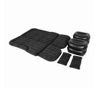 Matelas de Voyage Gonflable épais pour Lit Pneumatique de Voiture, pour Camping SUV, Coussin de Couchage Portable avec Pompe à Air électrique pour Utilisation en Extérieur (Black)