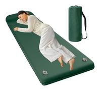 Matelas De Voyage Portable - Oreiller Intégré 6 Cm, Léger Enroulable, Lit Épais | Accueil Étage Des Invités Soirée Pyjama Road Trip RV Van Life Escalade Trekking Vacances D'été Ensemble D'excursions D