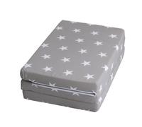Matelas De Voyage Roba Little Stars Pliable - 60x120 Cm Gris