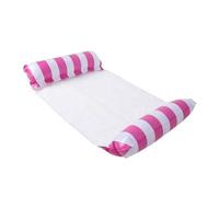 Matelas D'eau Flottant Gonflable Pour Enfants,Hamac De Natation,Chaises Longues À Rayures,Jouets De Sports Nautiques,Jouets De Piscine En Polymères Flottants - Type Pink