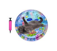 Matelas d'eau pour Chat | Tapis Aquatique pour Chiens avec Pompe Gonfleur,Tapis D'Éveil Bébé Épais Coussin Rafraîchissant pour Animaux Maison Extérieur Voyage Intérieur Sol