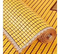 Matelas d'été pliable en bambou lisse, coussin de lit en bambou naturel respirant, lit simple et double, coussin de sol pour un confort ultime