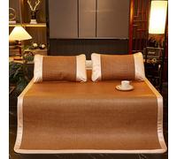 Matelas d'été rafraîchissant en bambou, matelas chinois traditionnel pliable, tapis de lit en rotin respirant, portable pour lit jumeau, double, grand lit - Solution de sommeil rafraîchissante