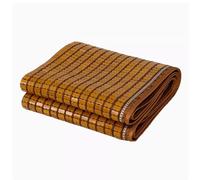 Matelas d'été rafraîchissant en bambou, tapis de lit pliable AC, tapis de couchage en rotin tissé lisse pour temps chaud, taille XL, 200 x 220 cm, respirant et confortable