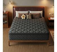 Matelas deux places, matelas à mémoire de forme, matelas à ressorts ensachés indépendants, matelas de mariage, confort moelleux, fermeté moyenne, matelas de luxe de 25 cm d'épaisseur Matelas deux plac