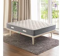 Matelas double 160 x 200 cm avec nouvelle technologie de confort | Matelas orthopédique de 20 cm de haut contre les maux de dos | Matelas qui ne chauffe pas, hypoallergénique et anti-acariens - MOD