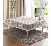 Matelas double 170 x 200 cm avec nouvelle technologie de confort | Matelas orthopédique de 20 cm de haut contre les maux de dos | Matelas qui ne chauffe pas, hypoallergénique et anti-acariens - MOD.