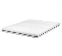 Matelas Double à Mousse 160x200cm Rembourrage Polyester Housse Amovible Blanche