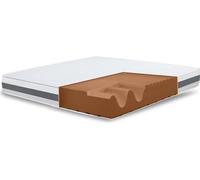 Matelas double en pierre blanche King Size 220x260 Basic, Antibactérien, Antiacarien, Antiallergique | Hauteur 25 cm | Italy