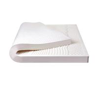 Matelas double pliable 100 % latex naturel à rebond lent pour la maison, lit double, taille moyenne, ferme avec 7 zones design ergonomique et housse colorée