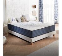 Matelas Dream Komfort 140x200 cm - Technologie Blue Latex et mousse HR à mémoire de forme - Réversible - 7 zones - Épais epaisseur 3