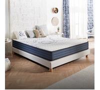 Matelas Dream Komfort 160x200 cm - Technologie Blue Latex et mousse HR à mémoire de forme - Réversible - 7 zones - Équilibré
