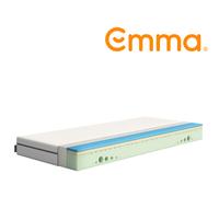 Emma One Matelas en Mousse 140x190 cm, Hauteur 18 cm, Fermeté Dure (H2), Matelas à 7 Zones