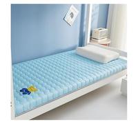 Matelas en Coton lavé à l'eau avec Rembourrage en Coton Doux, adapté aux tatamis, aux dortoirs étudiants, aux Lits superposés, à la Maison et aux hôtels.(Blue,8CM_1.2 * 1.9M)