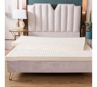 Matelas en Latex 100% Latex Moyenne fermeté Douce 7 Zones Matelas orthopédique Couverture Amovible, Matelas en Latex Naturel,10cm,90x190cm