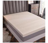 Matelas en Latex 100% Naturel, surmatelas en Latex Naturel Biologique Vert 7 Zones de 2/3/4 Pouces pour Soutien du Dos et des articulations, sans déformation, Taille King,2in,140x220cm(55x87in)