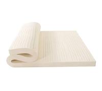 Matelas en latex naturel 190 x 170 cm Surmatelas en mousse à mémoire de forme infusée de gel Isolation des mouvements Parfait pour soulager les douleurs dorsales et dormir confortablement