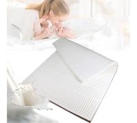 Matelas en latex naturel de 120 x 190 cm, doux de 2,5 cm, 100 % respirant et confortable, durable, solution de sommeil respectueuse de l'environnement, design non pliable