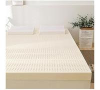Matelas en latex naturel de qualité hôtelière pour lit simple/double/king size de 10,2 cm d'épaisseur, housse organique, dimensions 120 x 200 cm, confort et durabilité
