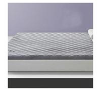 Matelas en latex naturel, doux et très épais, pliable pour chambre d'étudiant, 5 cm d'épaisseur, 90 x 190 cm, gris souriant, solution de sommeil confortable
