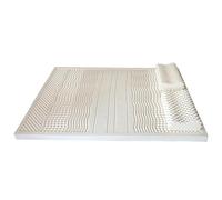 Matelas en latex naturel - Épaisseur de 1,2 cm pour un confort et un massage ultimes - Housse organique, disponible en tailles simple, double, grand lit et très grand lit - Parfait pour la maison et