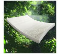 Matelas en latex naturel - Lavable, non déformant, respirant, motif nid d'abeille, 7,5 cm d'épaisseur, 160 x 190 cm pour un confort et un soutien ultimes.