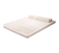 Matelas en latex naturel, respectueux de l'environnement, durable, ne se plie pas, taille double/complète, 10 cm d'épaisseur, comprend une housse confortable en mousse à mémoire de forme pour
