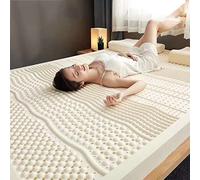 Matelas en latex naturel sans compression, ventilation par pores en nid d'abeille, doux et confortable, épaisseur de 5 cm pour un confort ultime, taille standard