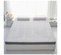 Matelas en mousse à mémoire de forme en latex 3D en cocotier pour dortoir d'étudiant - Matelas de maison pliable et épais - Lit jumeau - 90 x 190 cm - Respirant - Confort et soutien - Couleur : beige