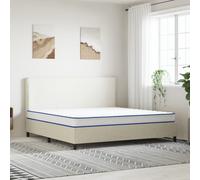 vidaXL Matelas en mousse à mémoire de forme 200 x 180 x 17 cm doux
