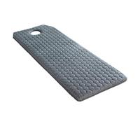 Matelas en mousse à mémoire de forme pour lit de beauté avec tête protège-table, matelas de spa avec trou de respiration Gris 60 x 190 cm 2 cm Confort et soutien pour la relaxation et le bien-être