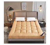 Matelas en mousse à ressorts ensachés fermeté moyenne - Soutien orthopédique pour les dormeurs lourds Soulagement de la pression Jaune 150 x 200 cm - Solution de lit confortable