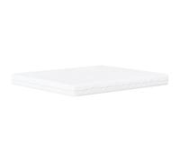 Matelas en mousse blanche 200 x 220 cm, double dureté H2 H3 | Revêtement respirant, rembourrage PU 22D, facile à nettoyer, 17 cm