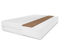 Matelas en mousse de coco Sylver 90 x 200 cm, hauteur du matelas : env. 20 cm, dureté H3/H4, couleur : aloe vera, mousse très flexible avec housse