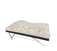 Matelas En Mousse De Forme Incurvé Salon de beauté Extension de cils incurvée Surmatelas de lit Table de massage en velours Matelas for cils Lit for salon de beauté Pour Salon De Beauté(Brown mattress