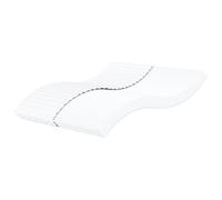 vidaXL Matelas en mousse blanc 200x200 cm dureté H2 H3